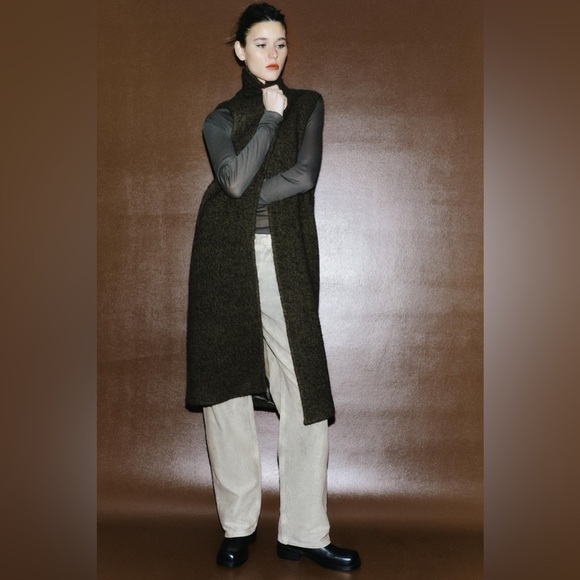 Zara Vest With Manteco Wool ZW Collection Size S - Picture 8 of 12
